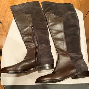 BOOTS, NORDSTROM, SZ.40, BROWN LEATHER/SUEADE, soft INDIA,LIKE NEW! Comf…